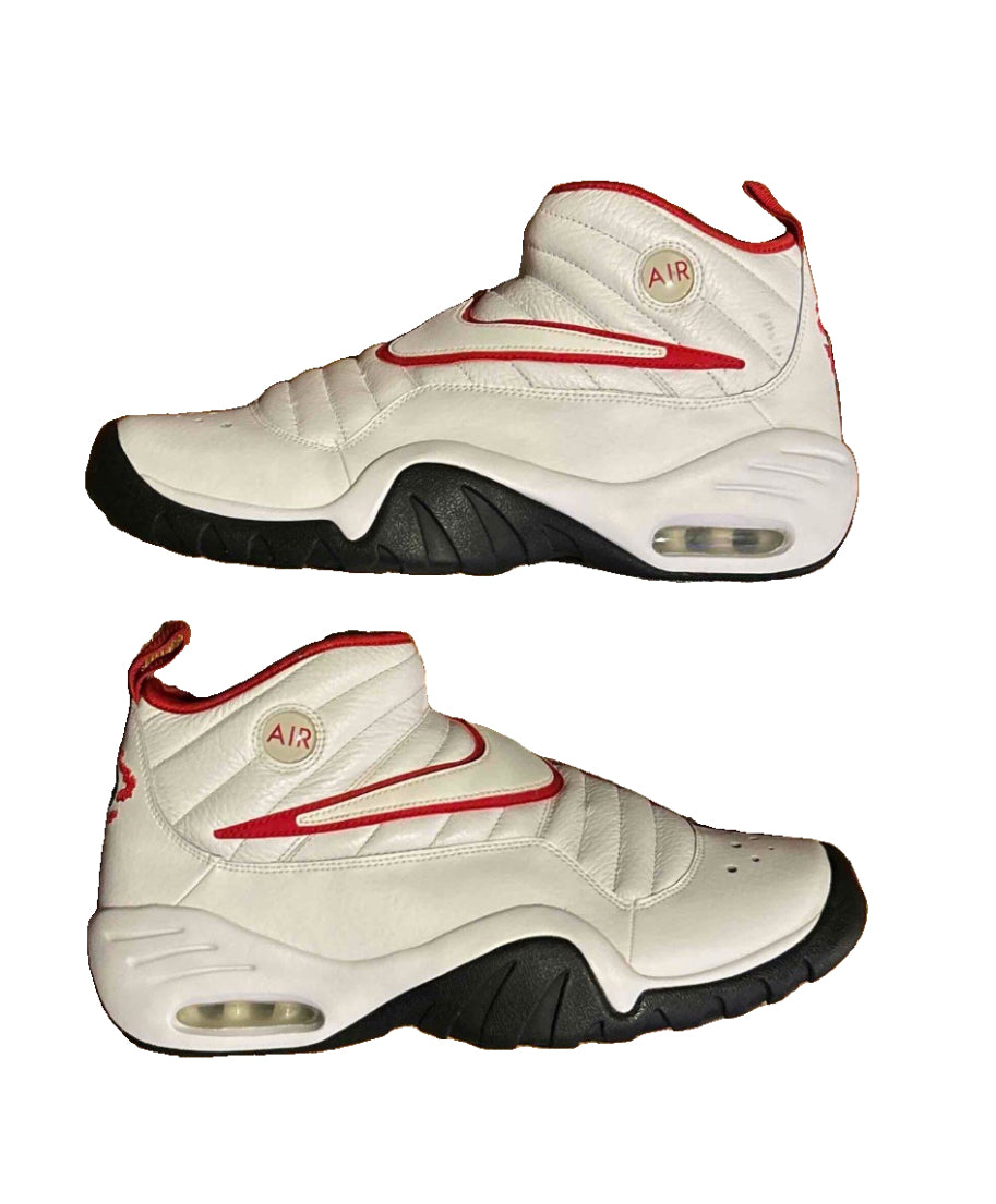 Nike Air Shake Ndestrukt Bulls OG Retro 880869-100 White Red Black Size 12 Mens NEW No Box Dennis Rodman Worm