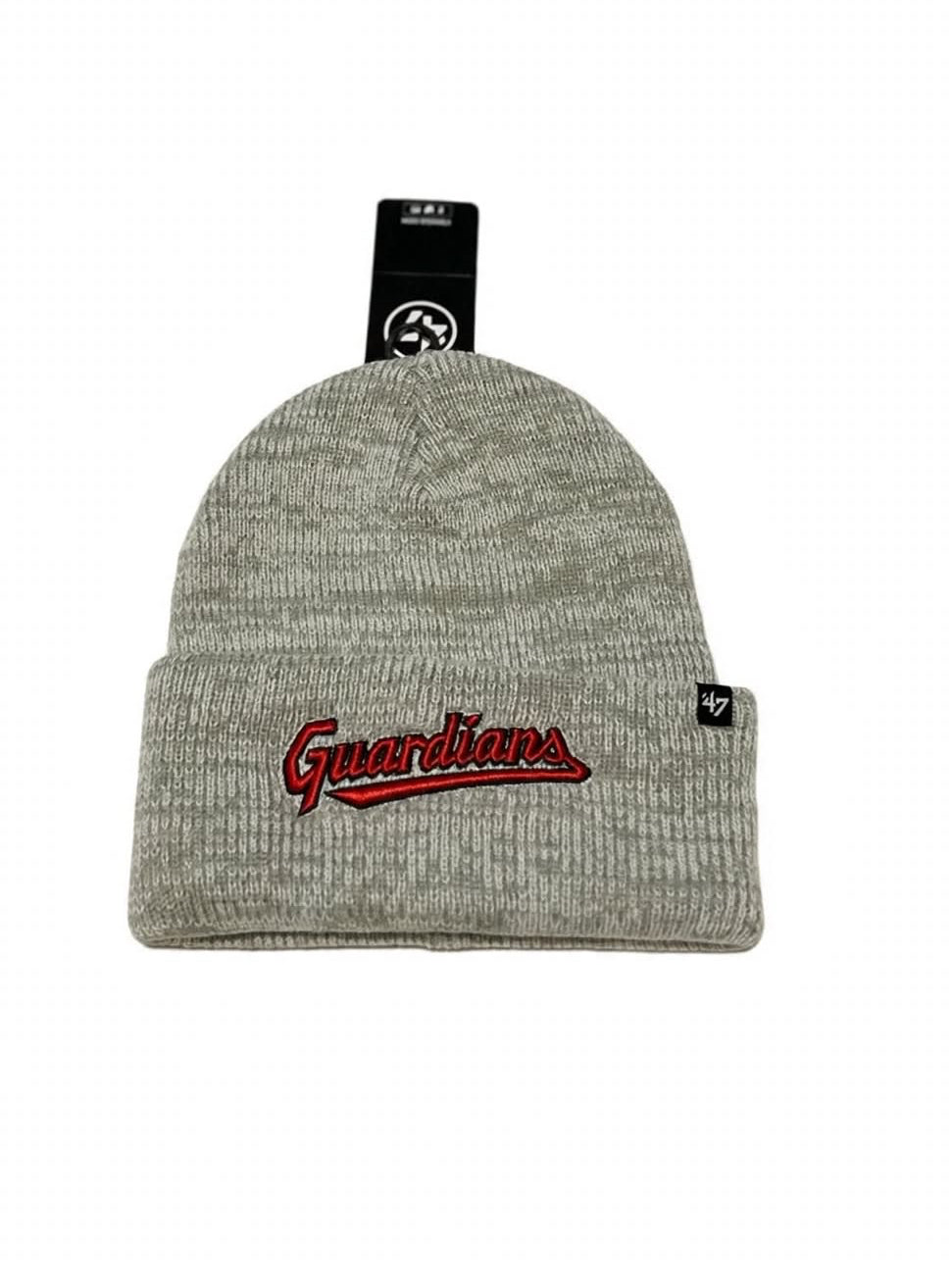 Cleveland Guardians Beanie 47 Brand Brain Freeze Gray Heather NWT OSF