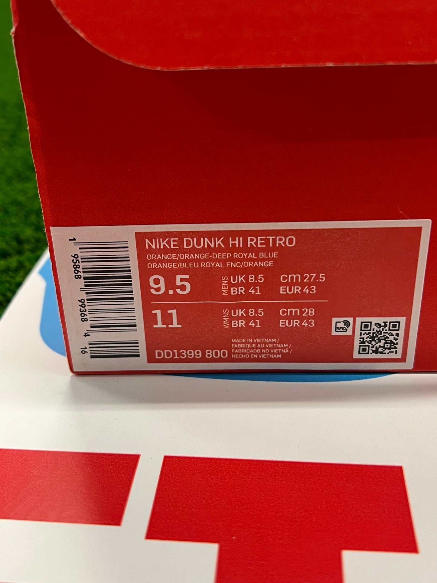 Men’s Nike Dunk High Knicks Brand New