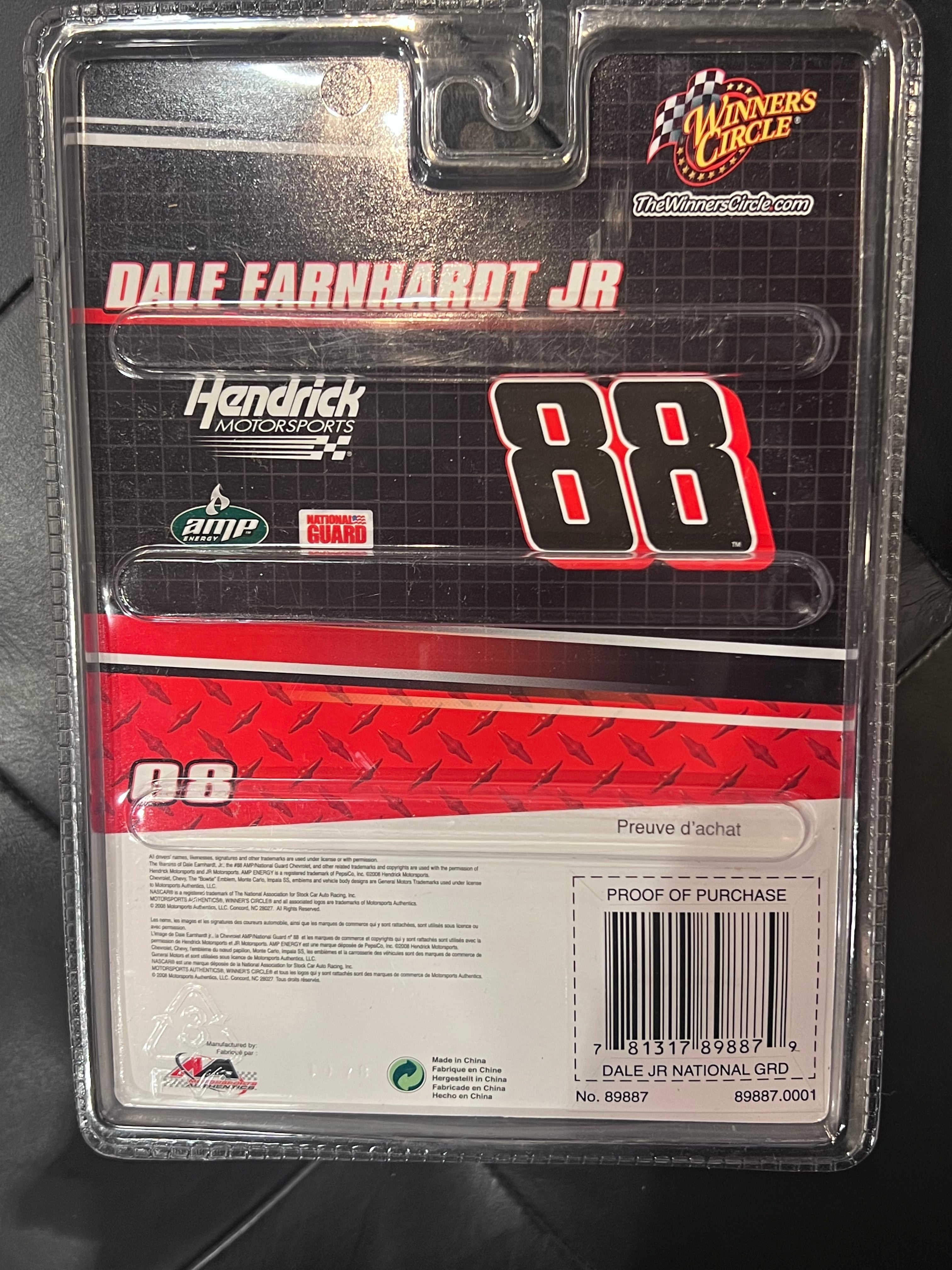 2008 NASCAR Dale Earnhardt Jr Winners Circle National Guard 1/64 Diecast Race Car