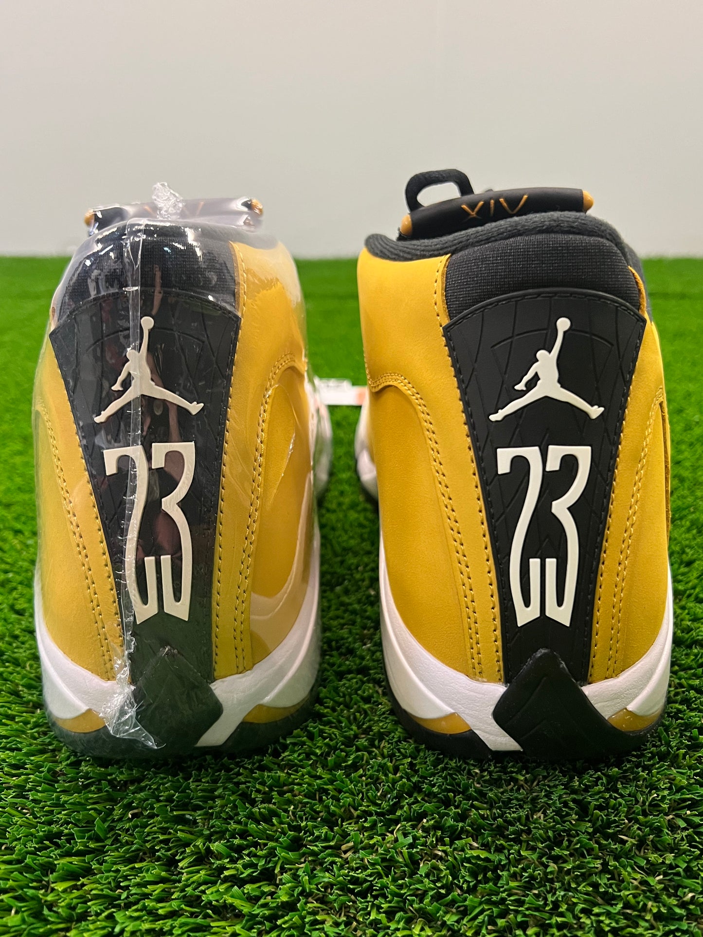 Men’s Air Jordan 14 Yellow Ferrari Size 12 Shoes Brand New