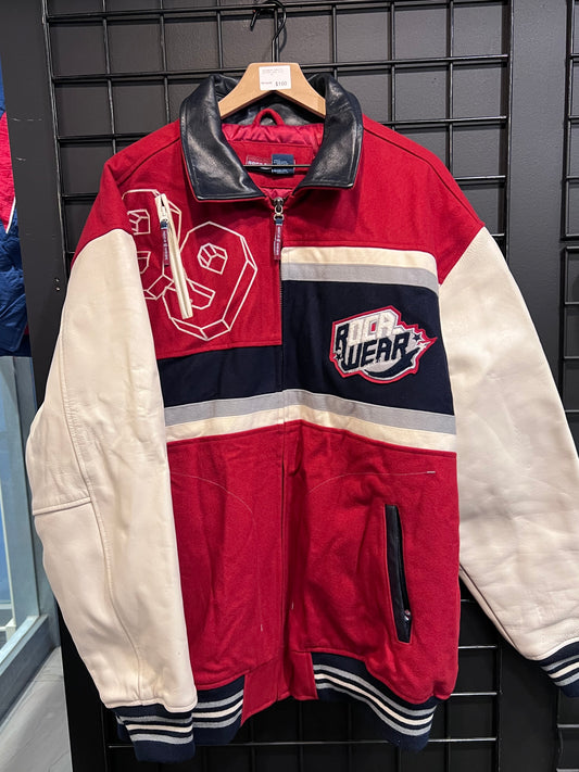 Rocawear Leather Varsity Jacket Size XL