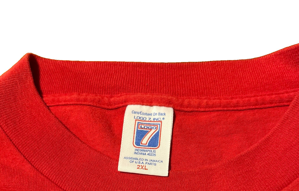 Ohio State Buckeyes Shirt 2XL Vintage Logo 7 90s Tradition In Excellence Red OSU