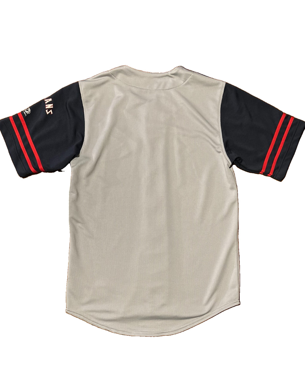 Cleveland Indians Jersey M True Fan Gray Navy C Logo Indians Guardians MLB
