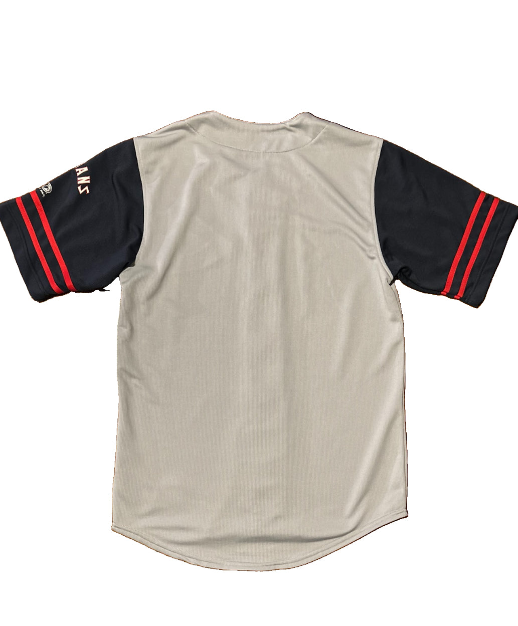 Cleveland Indians Jersey M True Fan Gray Navy C Logo Indians Guardians MLB
