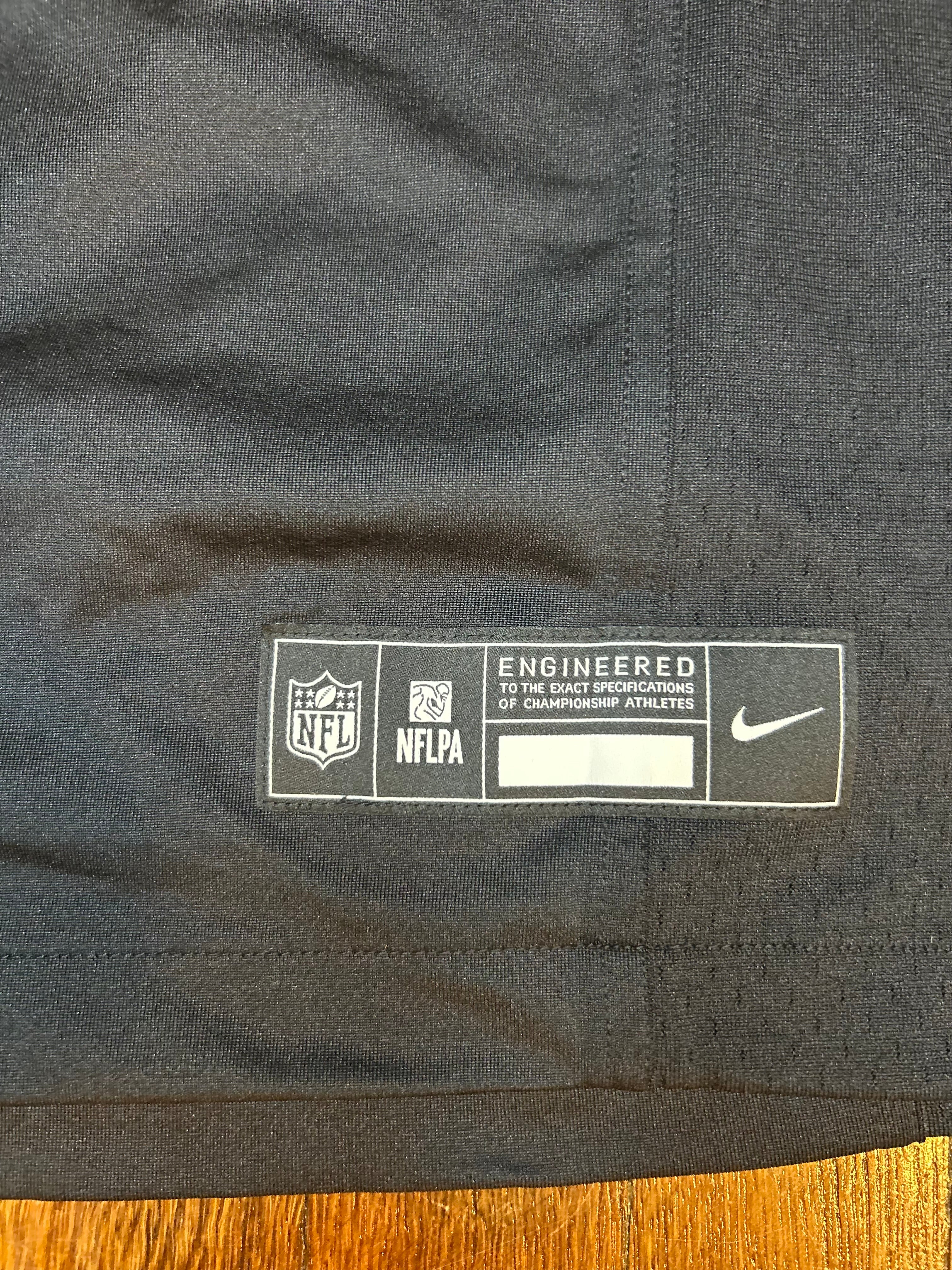 Nike Travis Kelce Kansas City Chiefs Super Bowl LIX Patch Black Jersey Size Large
