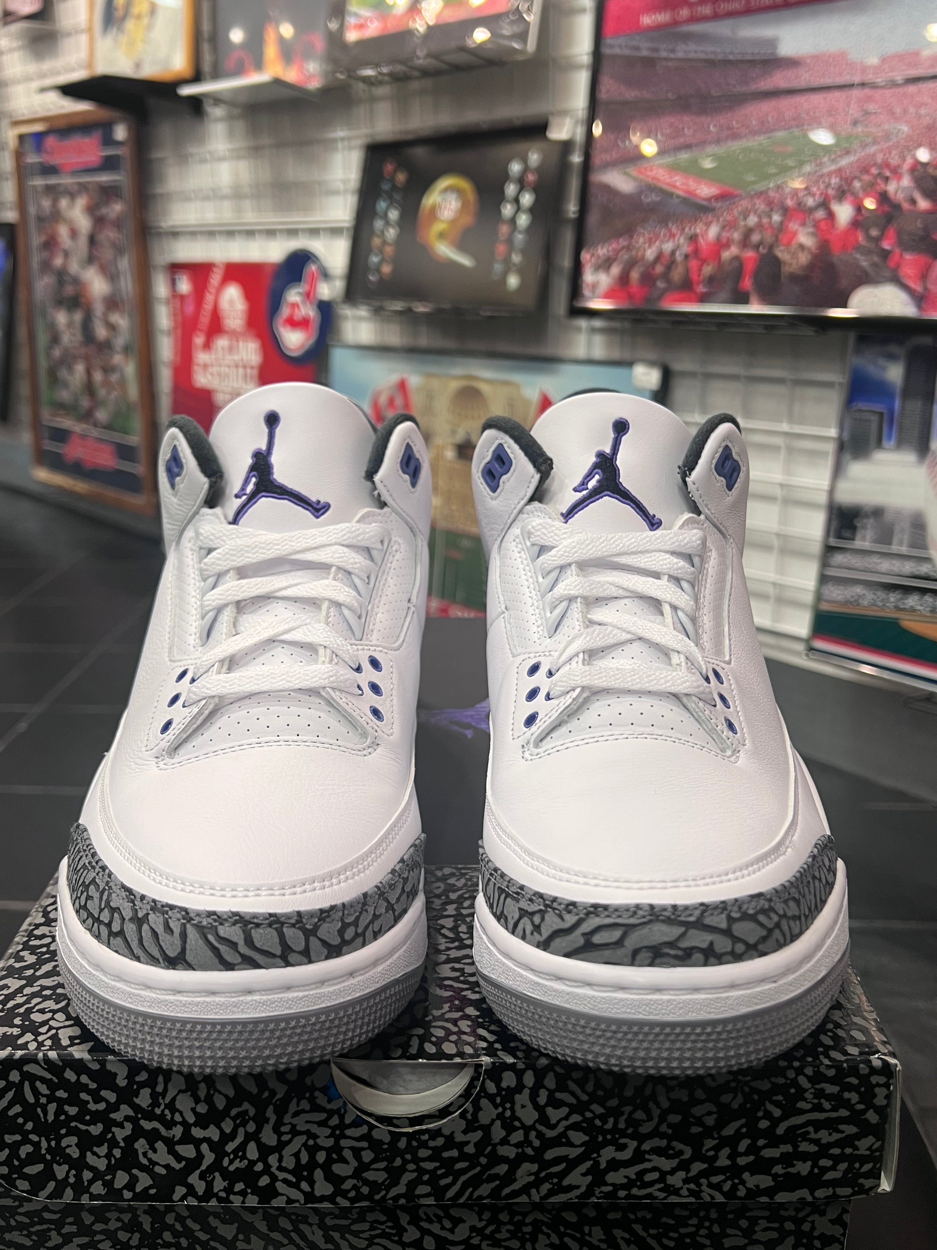 Men’s Air Jordan 3 Dark Iris Size 12 Shoes