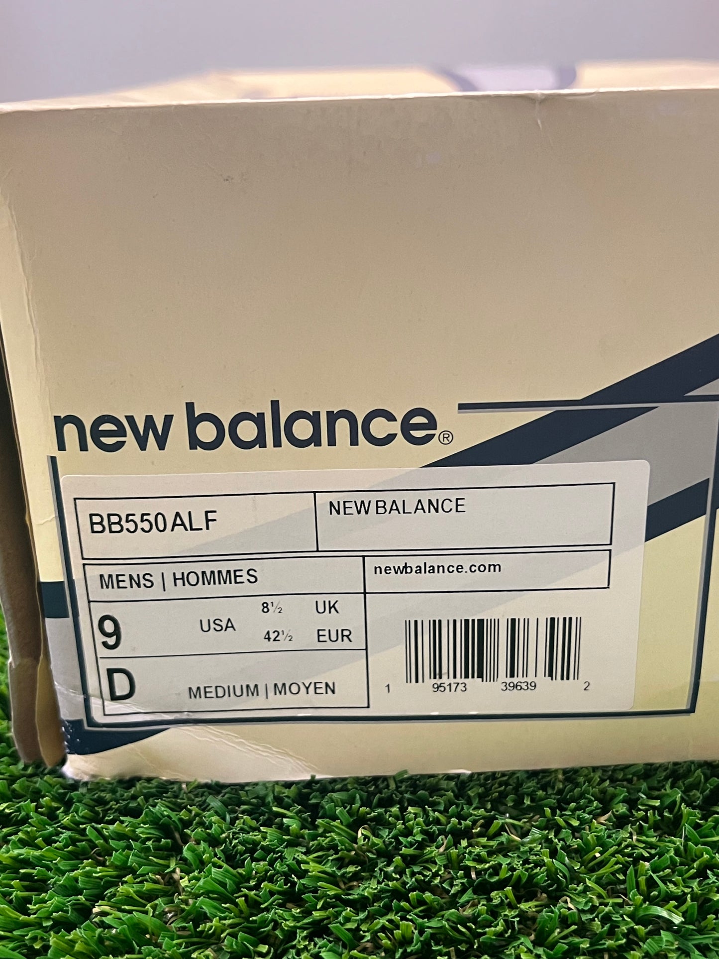 New balance 550 ALD navy size 9 men shoes