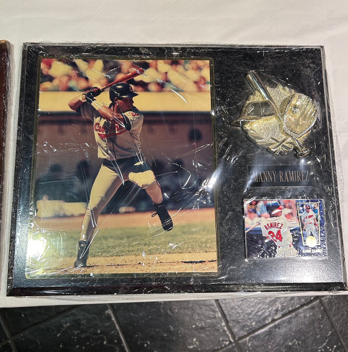 Vintage Cleveland Indians Manny Ramirez Plaque