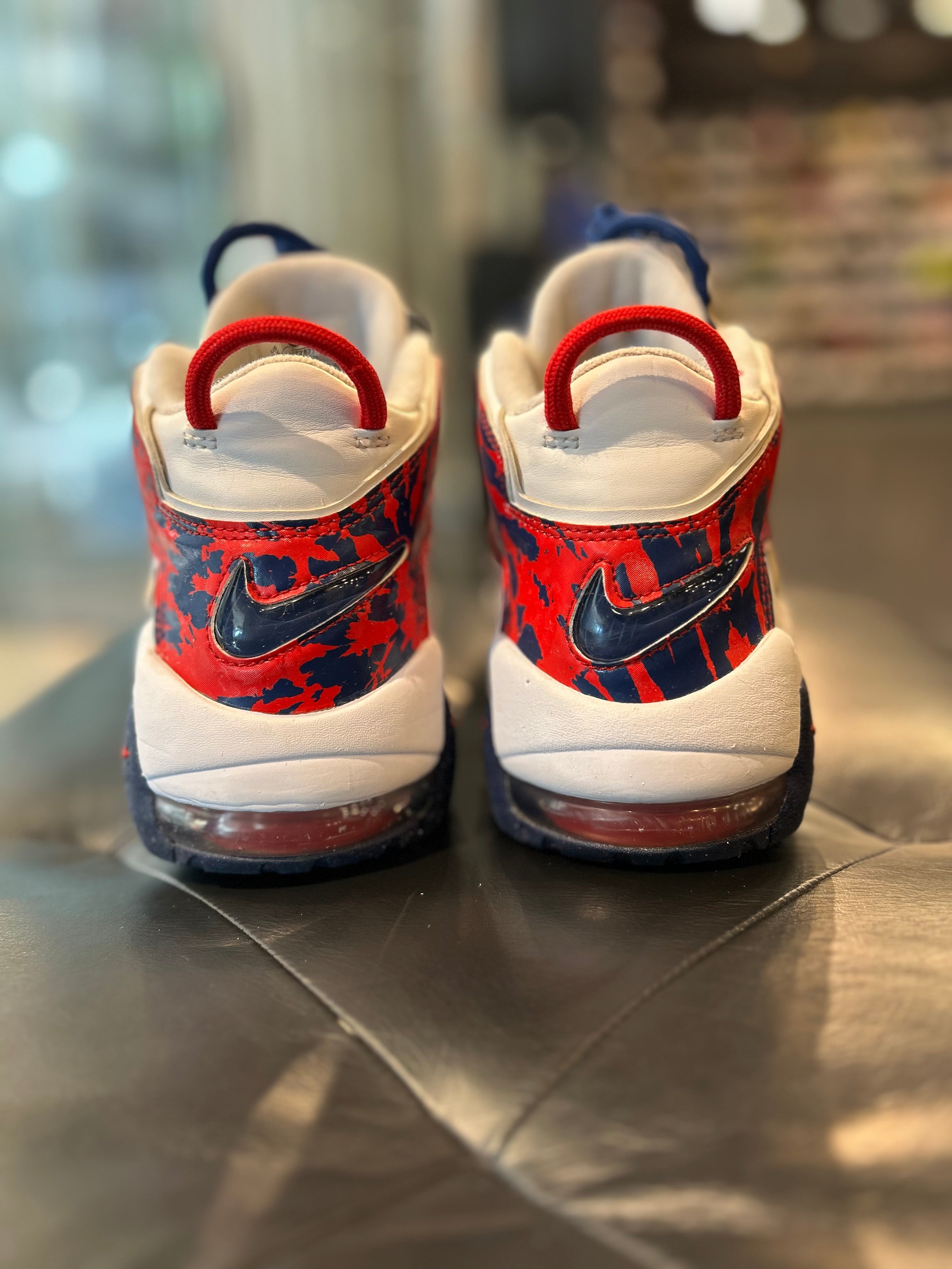 Nike Air More Uptempo Red Camo Size 8.5 Men Shoes