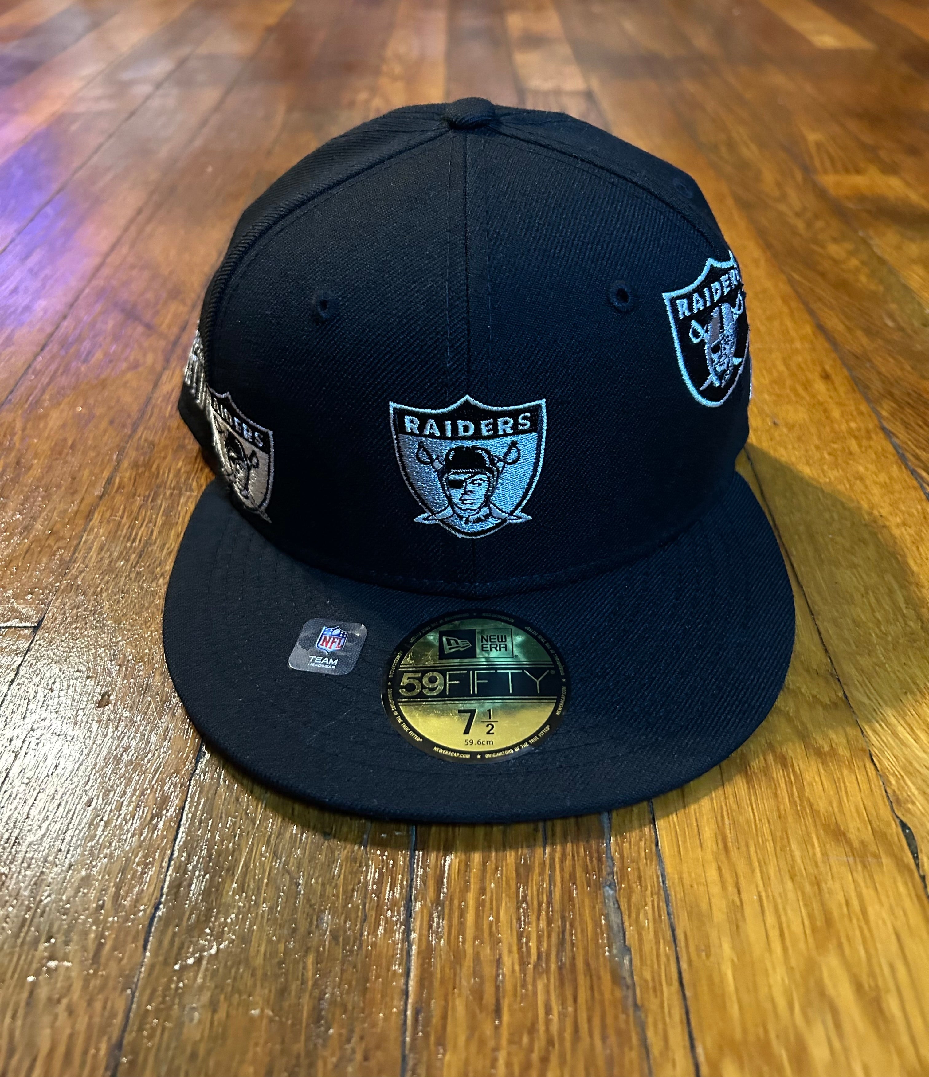 Just Don Las Vegas Raiders NFL Fitted Hat Size 7 1/2