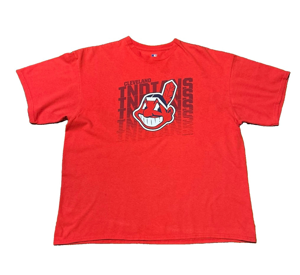 Cleveland Indians Chief Wahoo T-Shirt 2XL Red MLB Genuine Merchandise Vintage 2000s