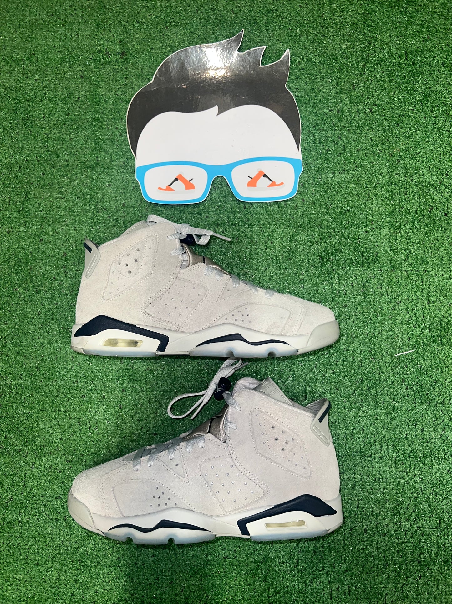 Gradeschool Air Jordan 6 Georgetown Size 7 Shoes Pre-Owned