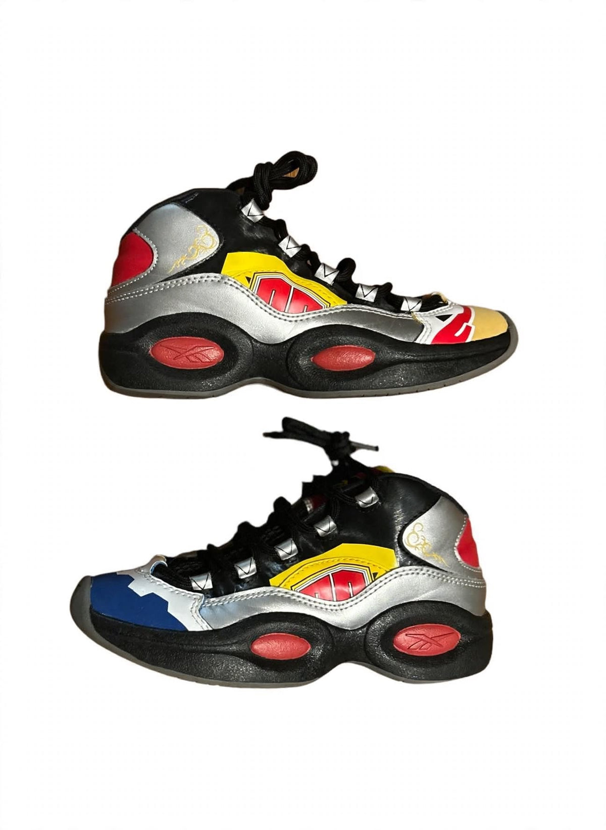 Reebok Question Mid Power Rangers Megazord GY0589 Youth 3 Iverson Battle Mode