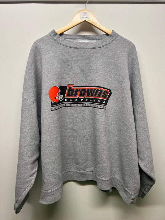 Men’s Cleveland Browns Oversized Crewneck Size 2XL