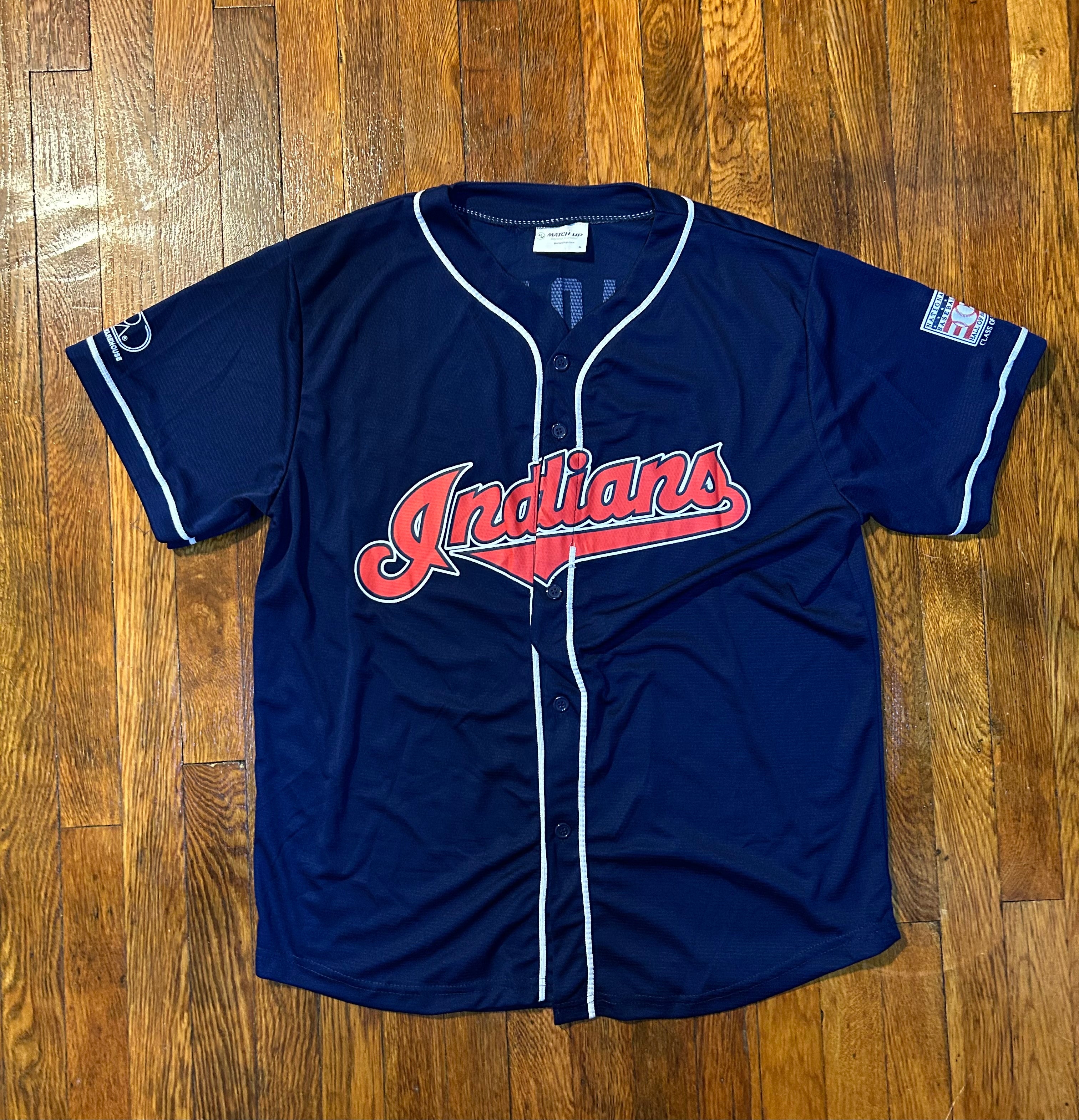 Cleveland Indians Jim Thome Hall of Fame 2018 Jersey Size XL