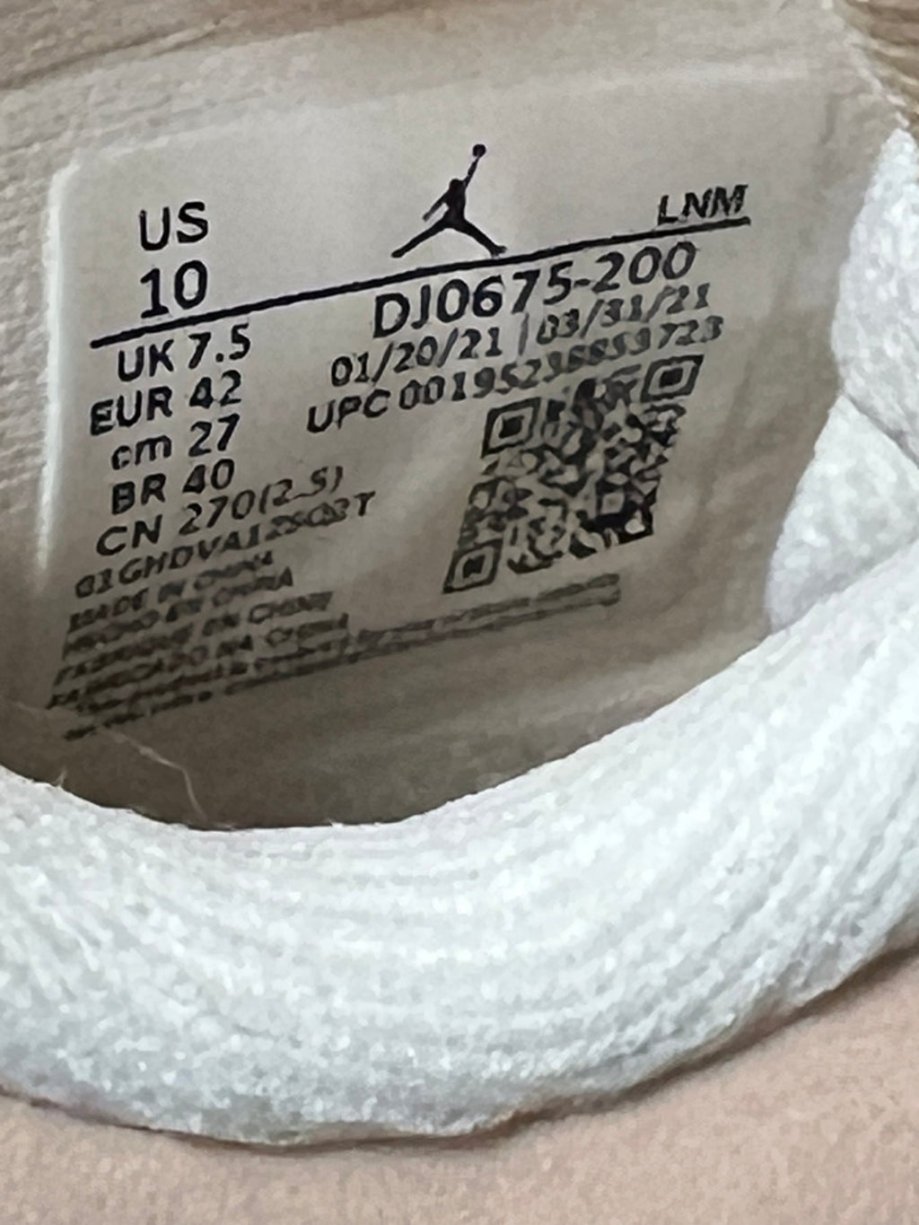 Air Jordan 4 Shimmer Size 10 Women’s Shoes
