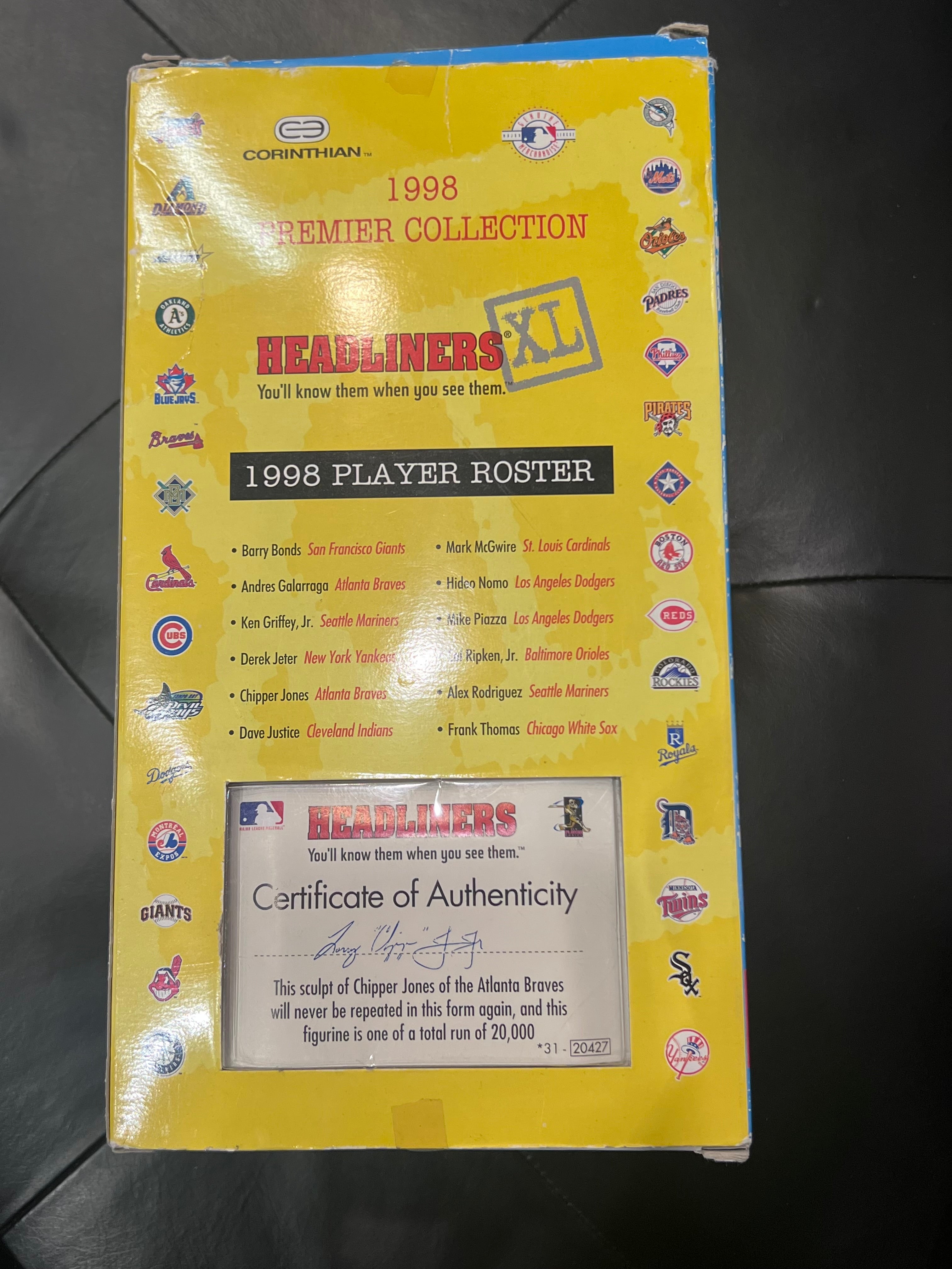 1998 Headliners XL Atlanta Braves Chipper Jones