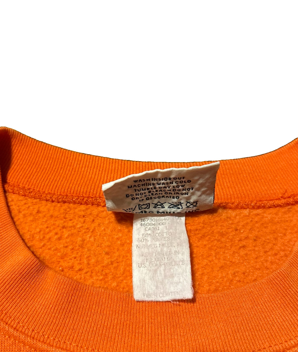 Cleveland Browns Sweatshirt L Lee Sport 90s Embroidered Orange NFL Crewneck Vintage