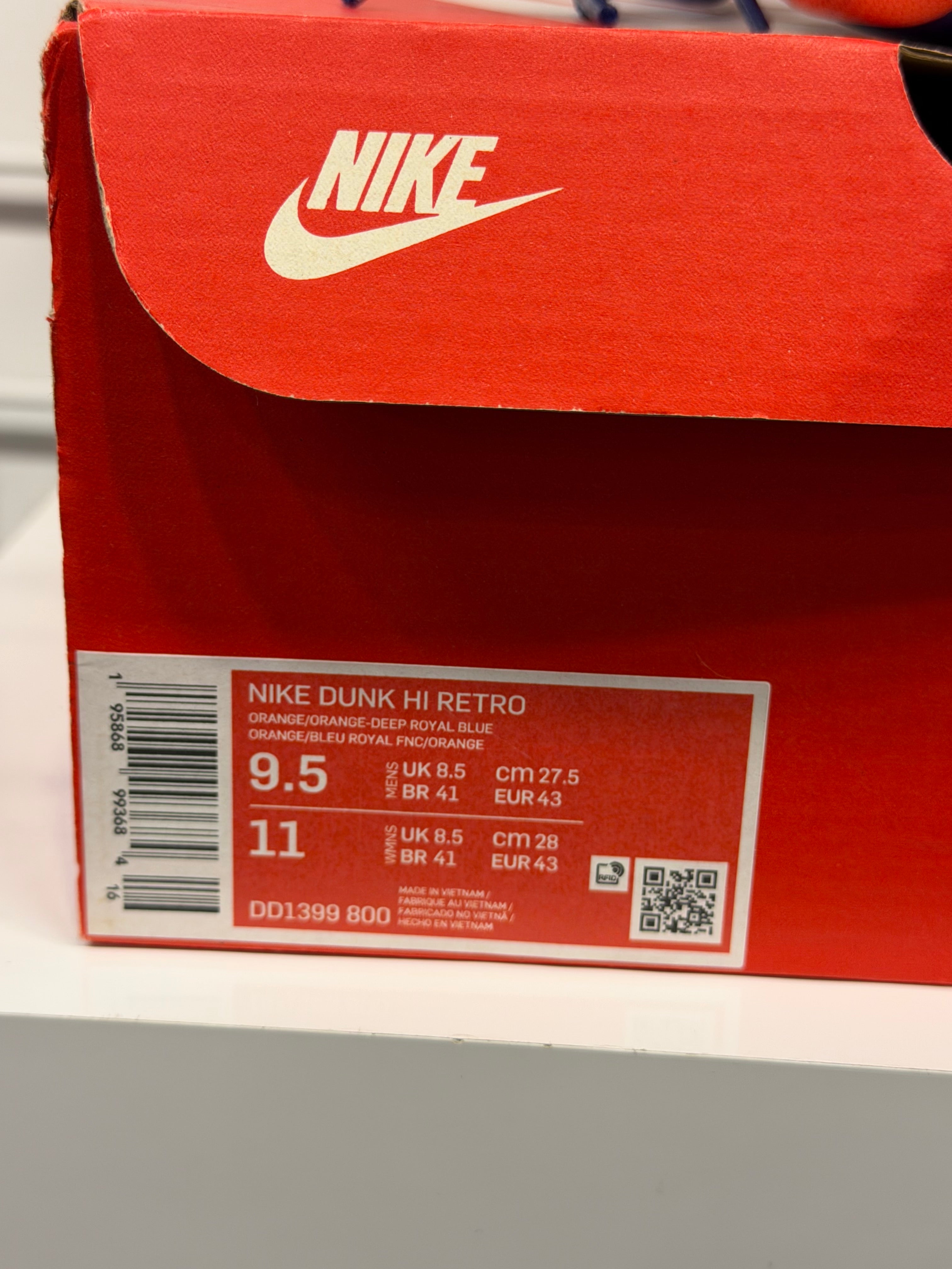 Nike Dunk High Knicks Size 9.5 Men’s Shoes