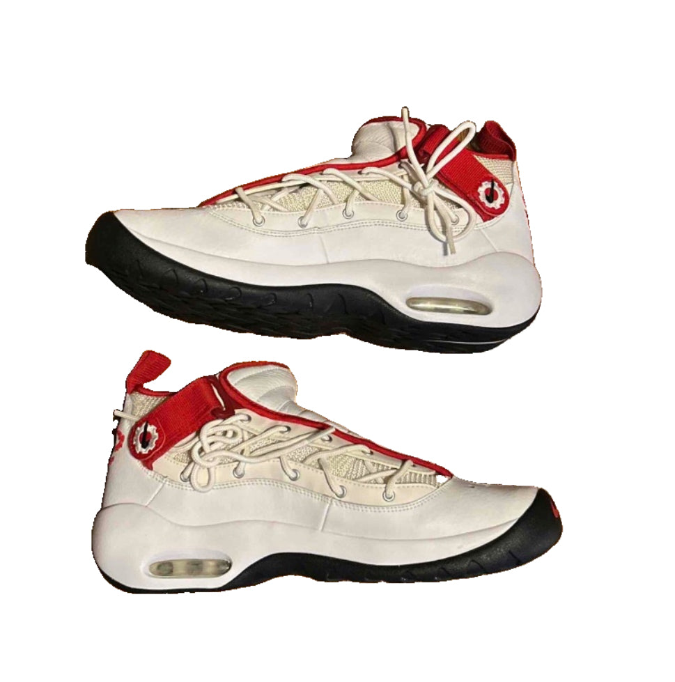Nike Air Shake Ndestrukt Bulls OG Retro 880869-100 White Red Black Size 12 Mens NEW No Box Dennis Rodman Worm