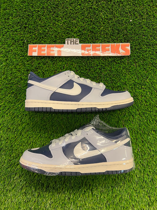 Gradeschool Nike Dunk Low Football Grey Size 4.5y Shoes Brand New