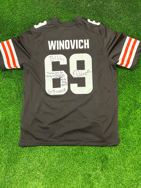 Nike Cleveland Browns Winovich Signed Jersey Size XL