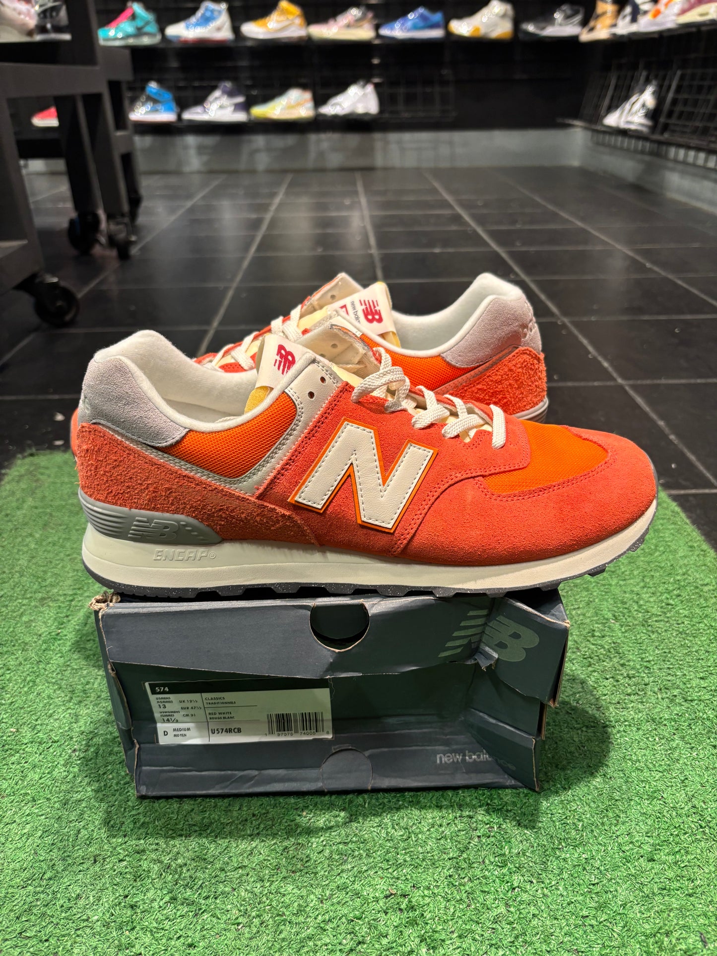 New Balance 574 Orange Size 11.5 $100 Mens Shoes