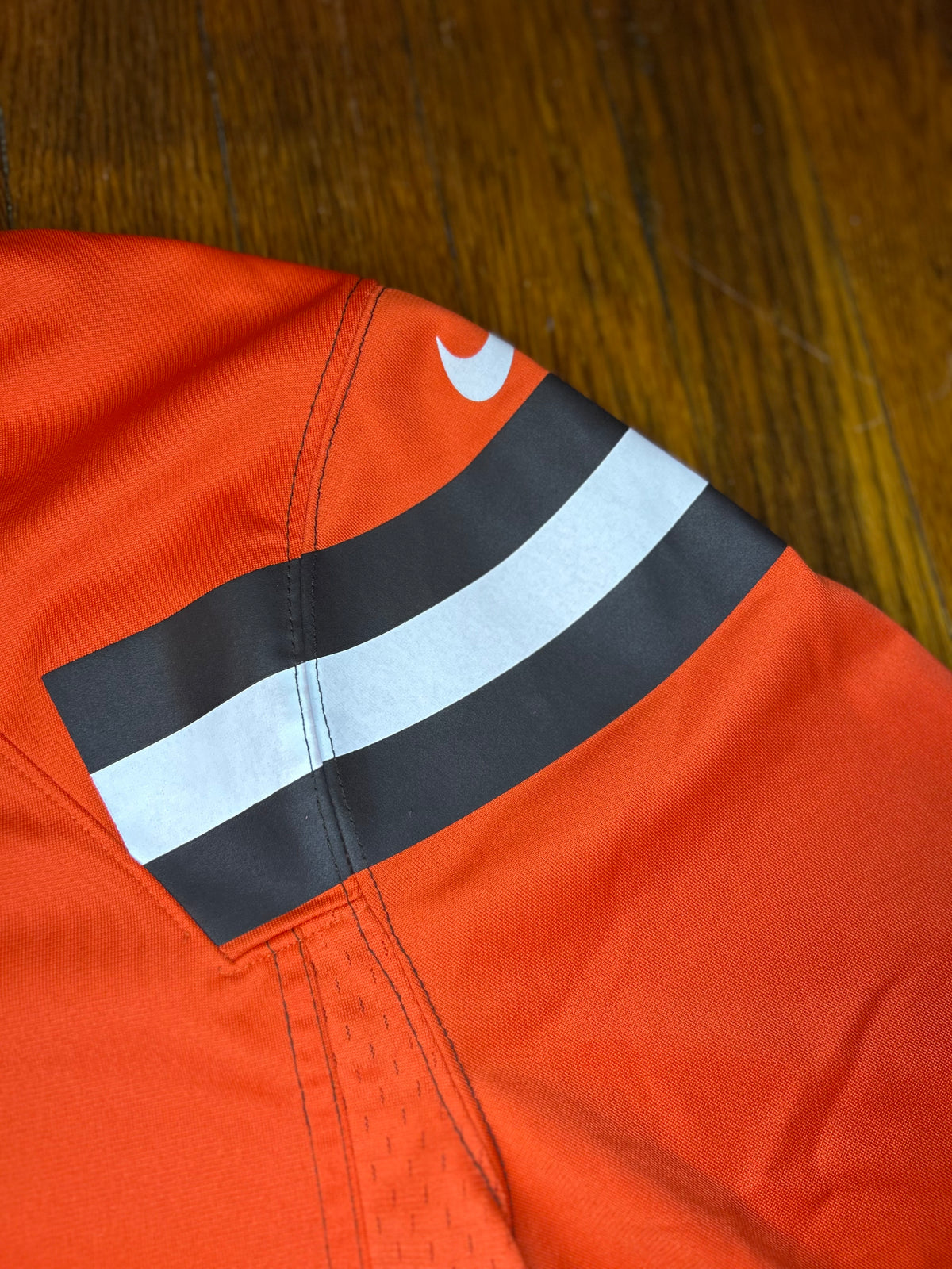 Nike Cleveland Browns Orange Alternate Blank Game Jersey Size S On Field Dawg Pound 2015-19