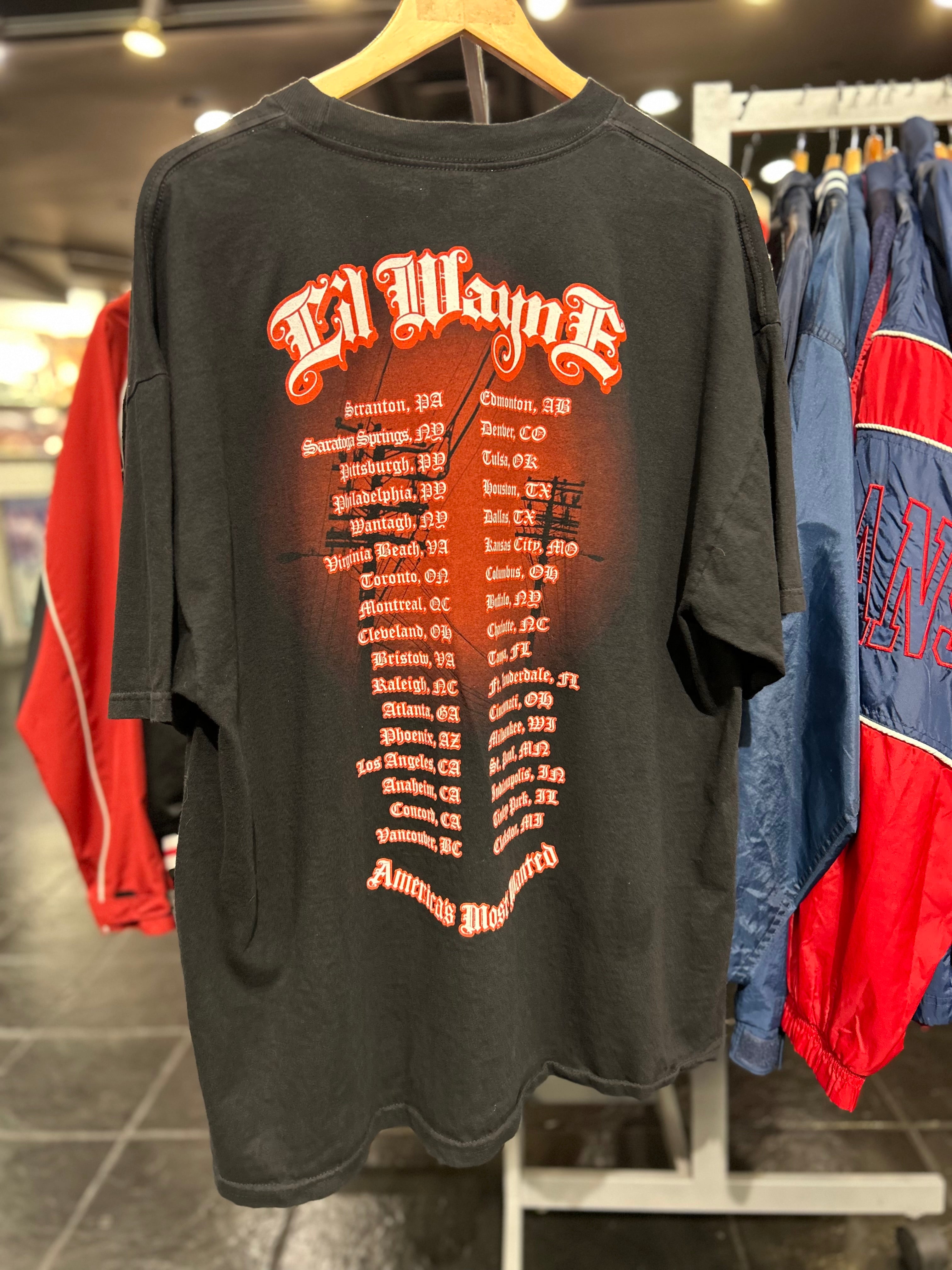 2009 Lil Wayne Americas Most Wanted Tour T Shirt size XXL Mens