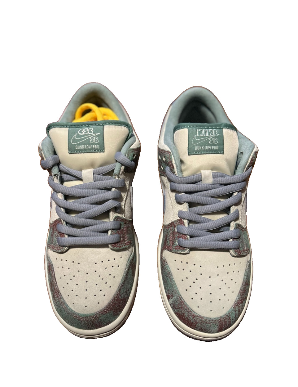 Nike SB Dunk Low Pro Crenshaw Skate Club Mens 7 Beige Blue Burgundy Marble - NEW No Box