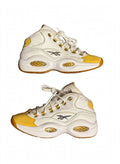 Reebok Question Mid Yellow Toe White Purple Gold Size 8 059503 Lightly Used