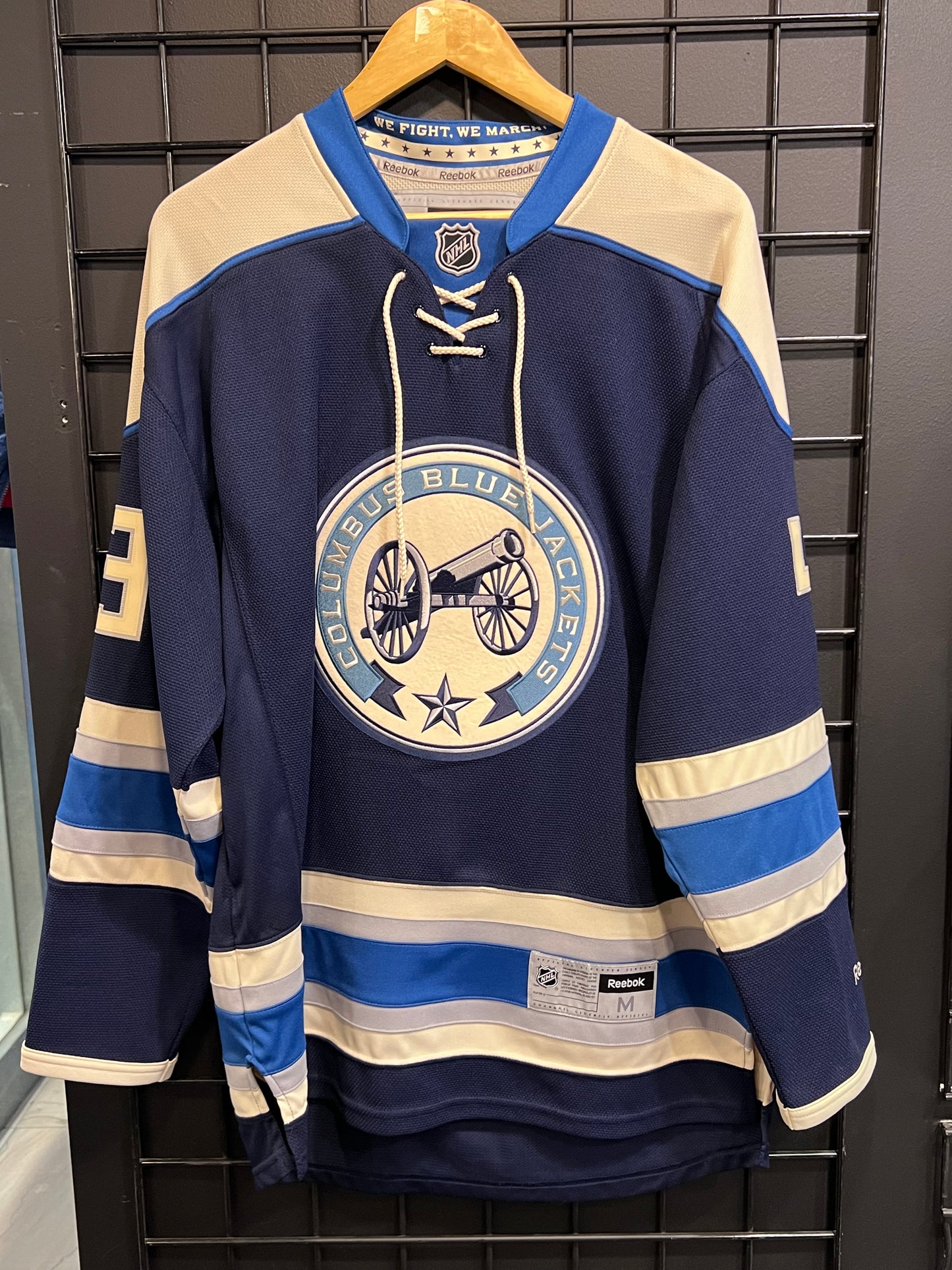 Reebok Blue Jackets #43 Hartnell Jersey Size L