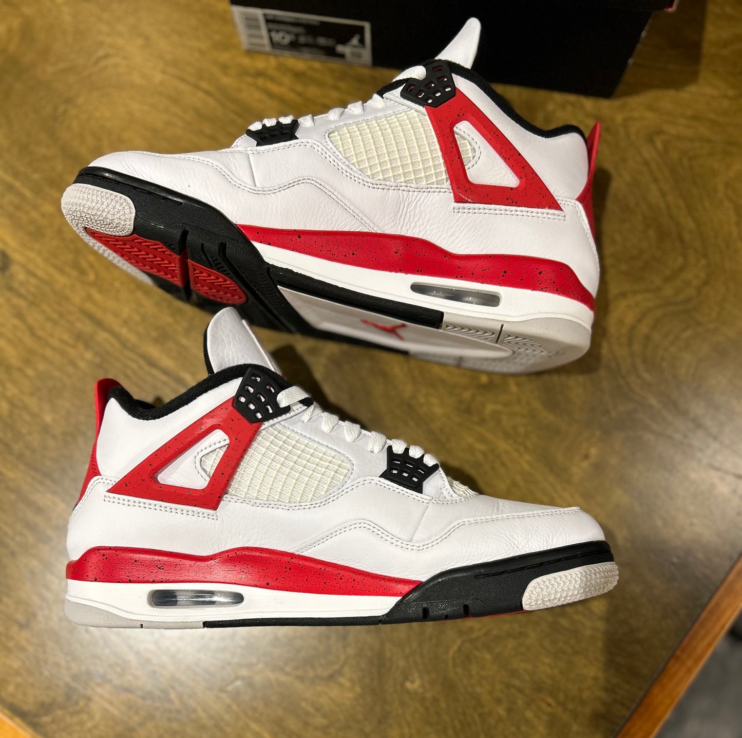 Air Jordan 4 Retro Red Cement Size 10.5 Men Shoes