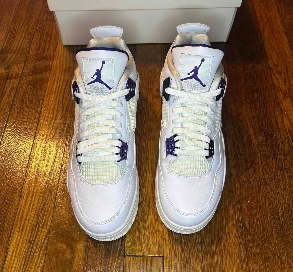 Air Jordan 4 Retro Metallic Purple Size 13 Men Shoes