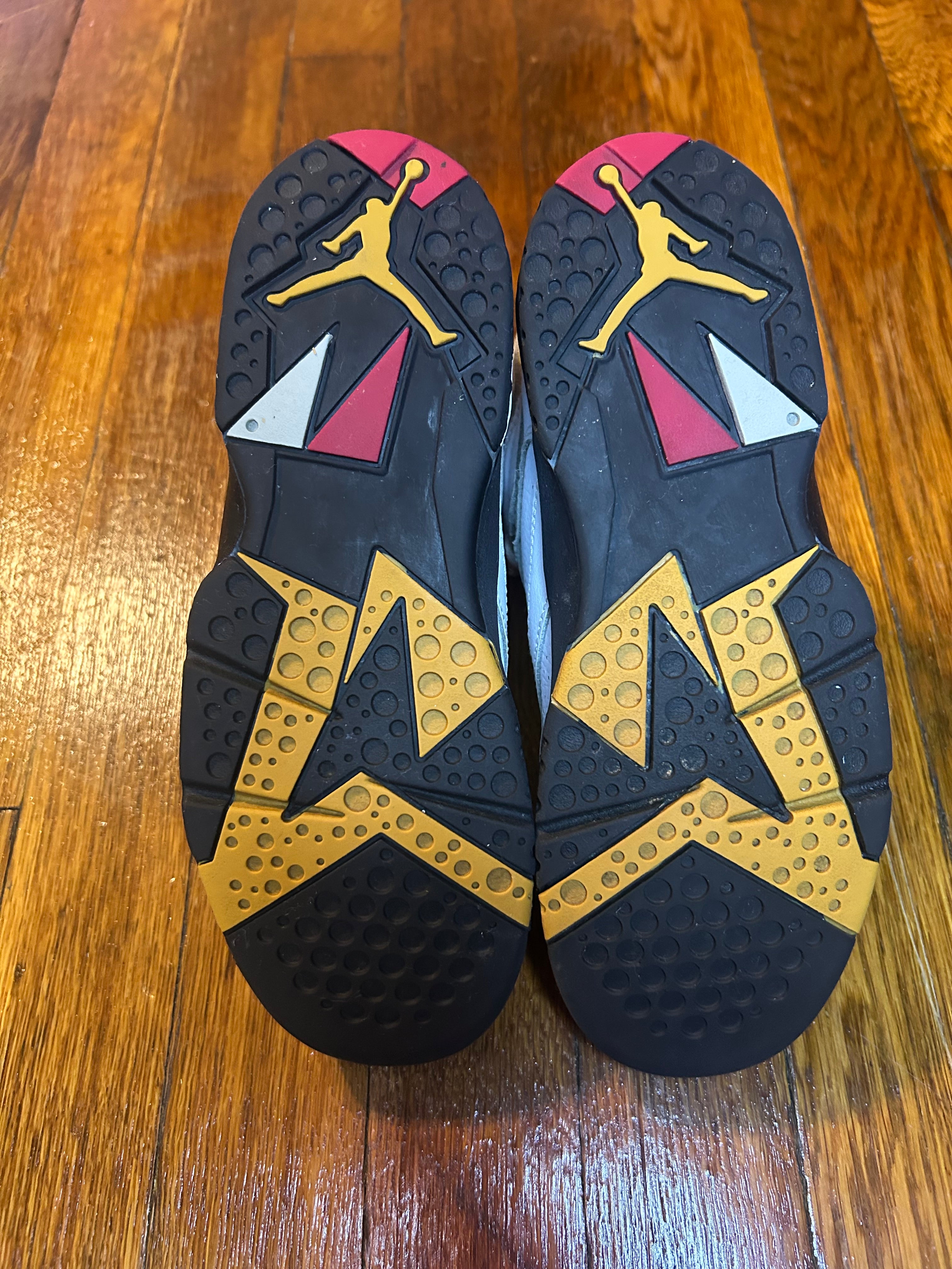 Jordan 7 Retro Cardinal Size 3Y PS Boys Shoes