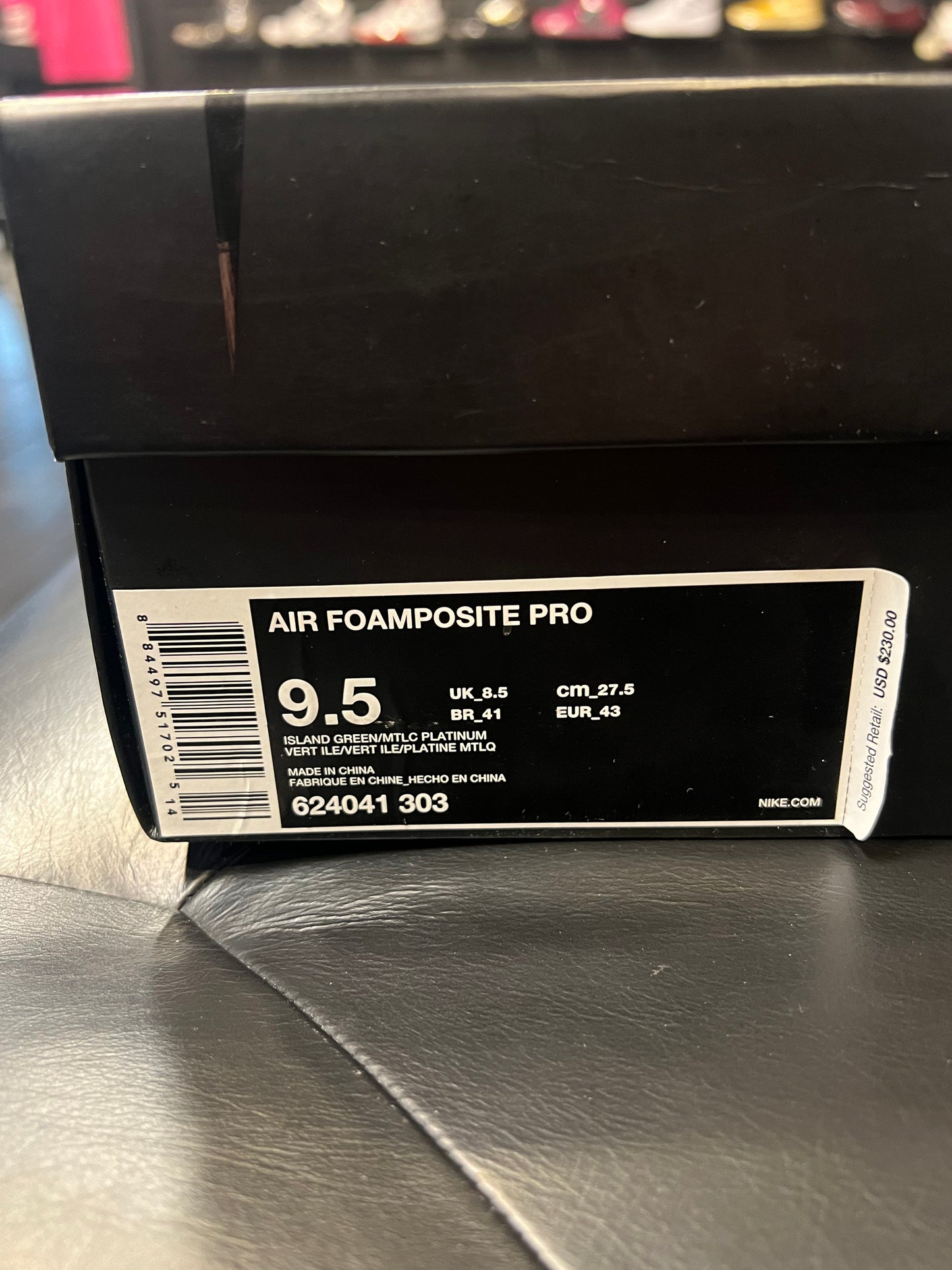Men’s Nike Foamposite Pro Island Green Pre-Owned