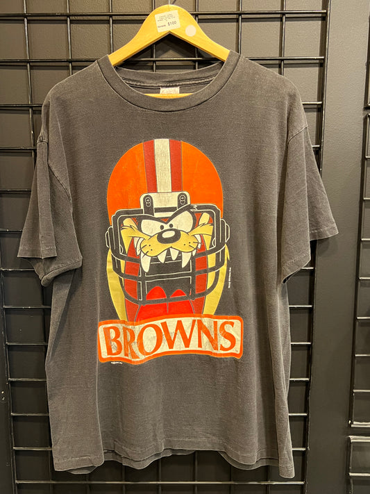 Men’s Vintage Looney Toons Cleveland Browns Tee Size XL