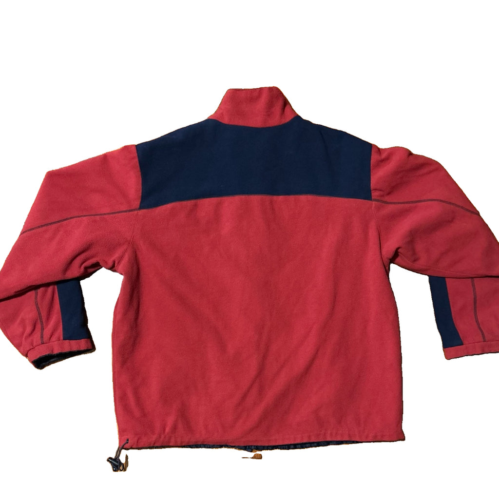 Cleveland Cavaliers Jacket Size Medium Reversible Fleece Windbreaker NBA Wine Navy Vintage