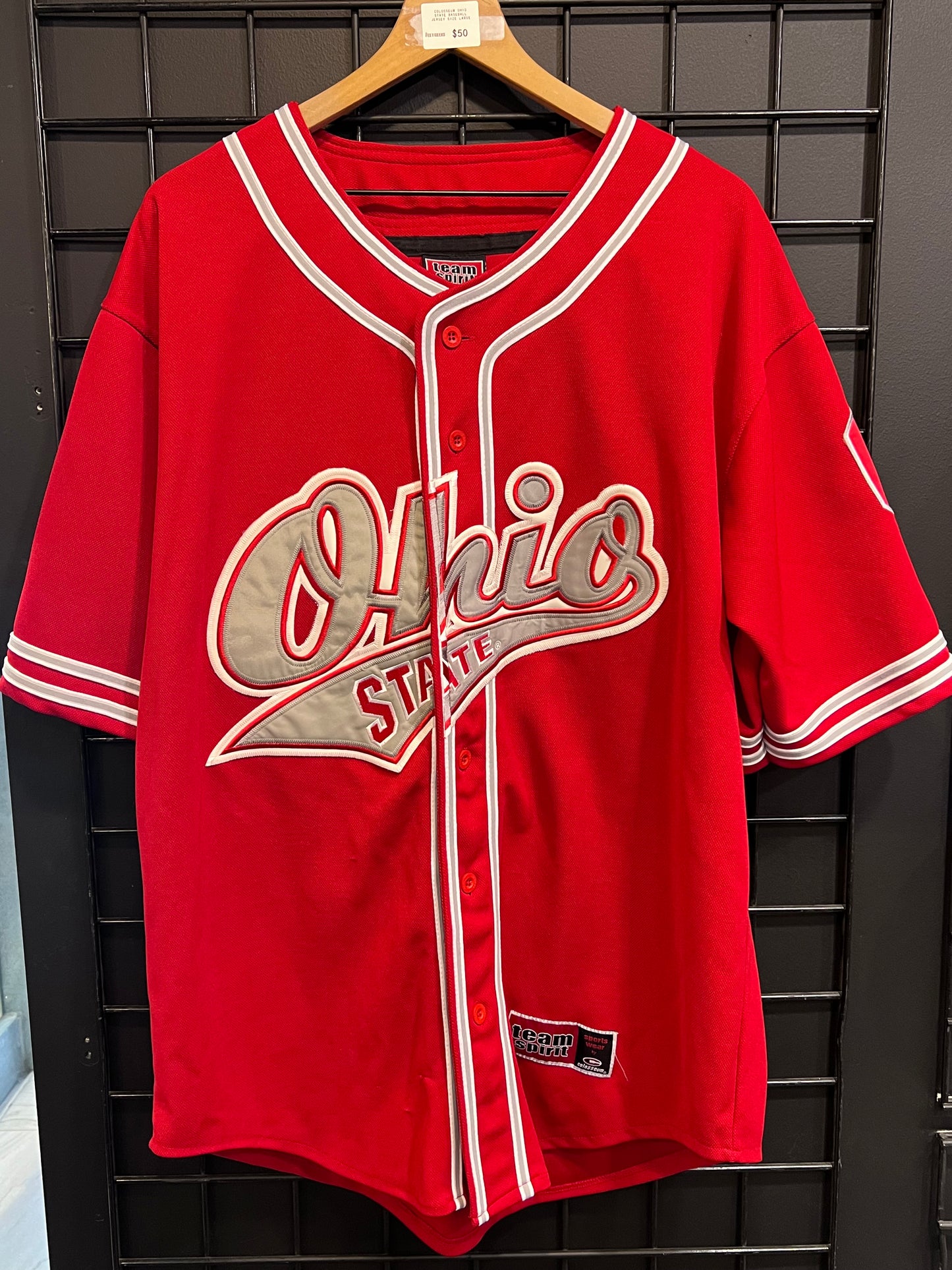 Men’s Colosseum Ohio State Baseball Jersey Size L￼