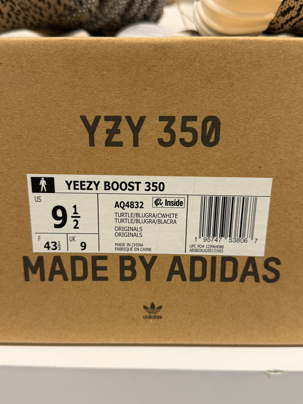 Adidas Yeezy 350 Turtle Dove Size 9.5 Men’s Shoes