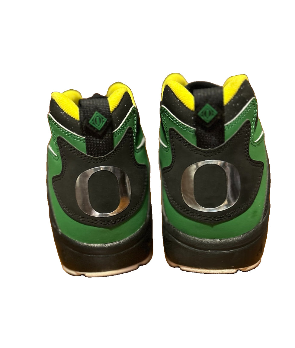 Nike Air Diamond Turf Oregon Ducks 8.5 - 309434-302 - Green Yellow Black - NWOB