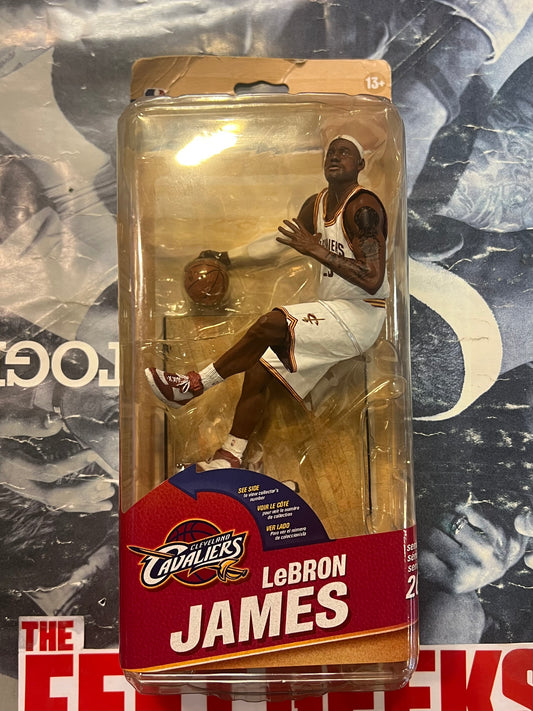 LeBron Cavs Figure White Jersey