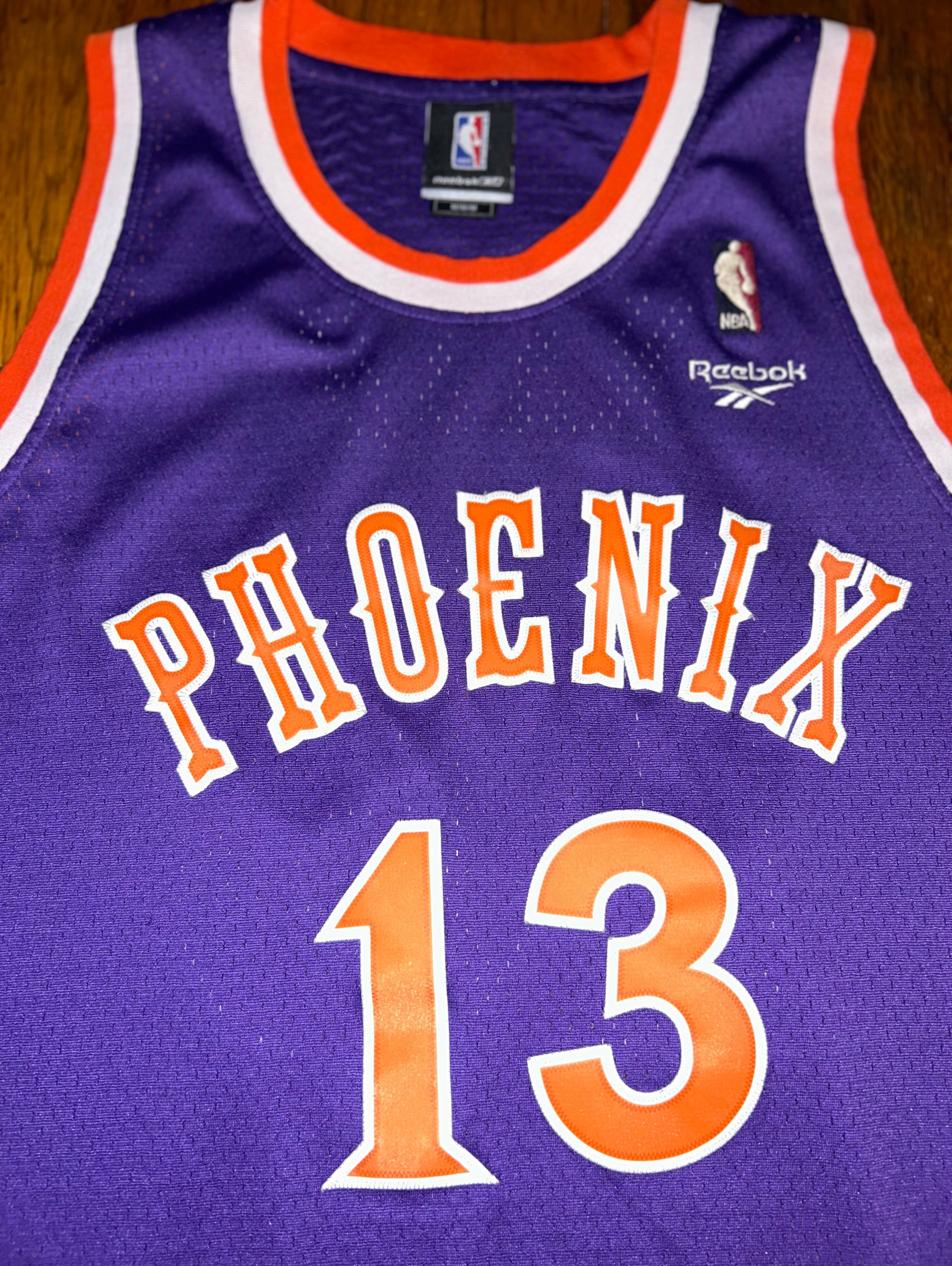 NBA Phoenix Suns Steve Nash Reebok Hardwood Classics Basketball Jersey