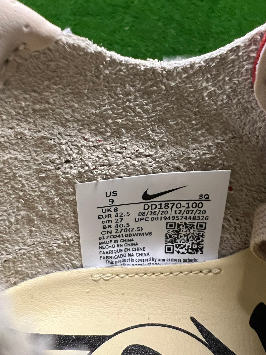 Men’s Air Max 1 Clot Brand New Shoes Size 9