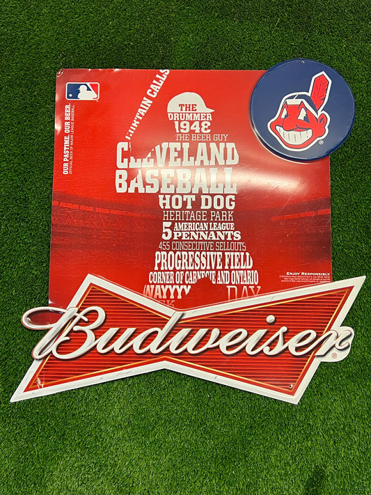 Cleveland Indians Budweiser Sign