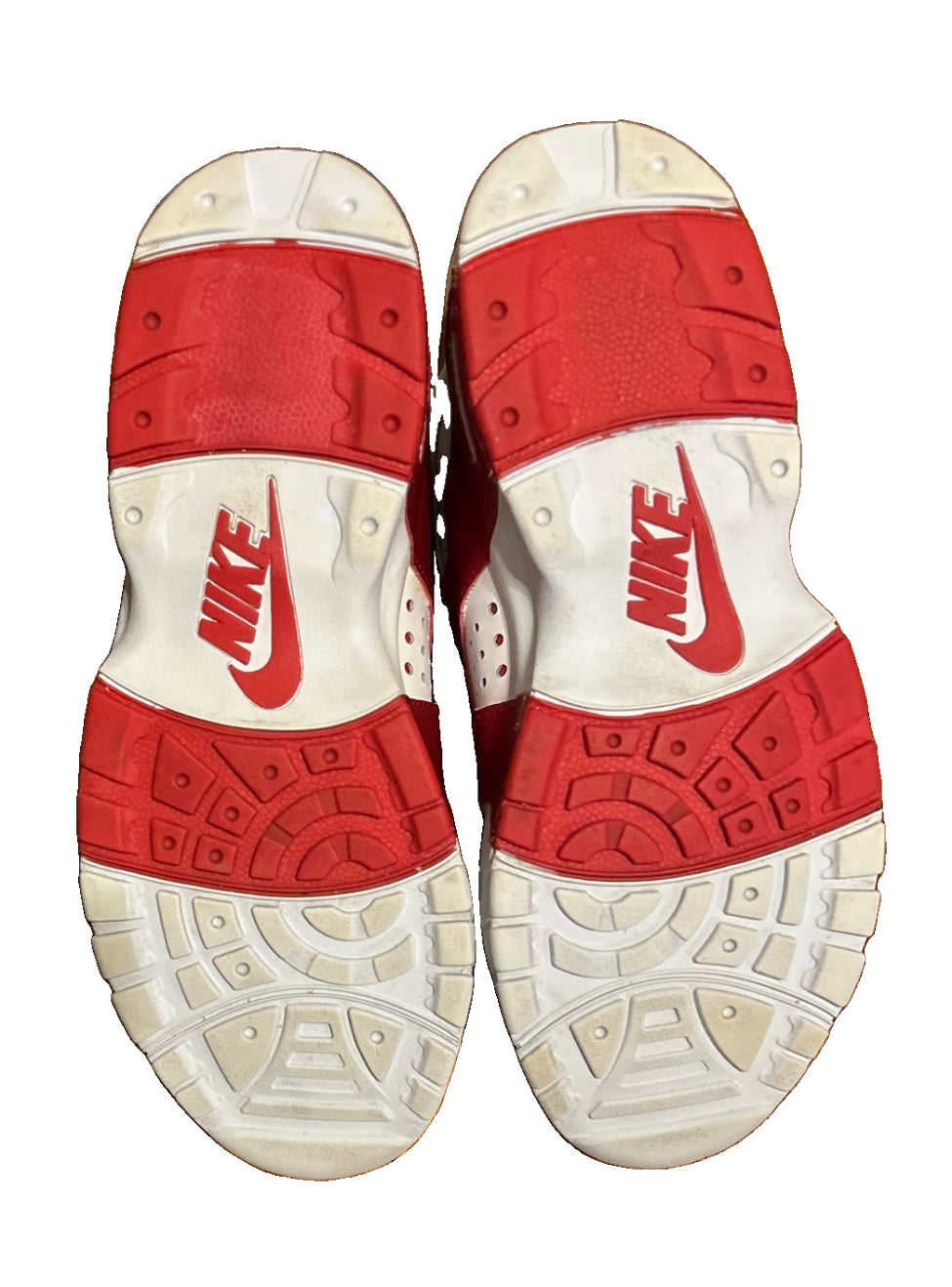 Nike Air Veer White University Red 599442-100 Size 10.5 Bruce Smith 2013 Retro
