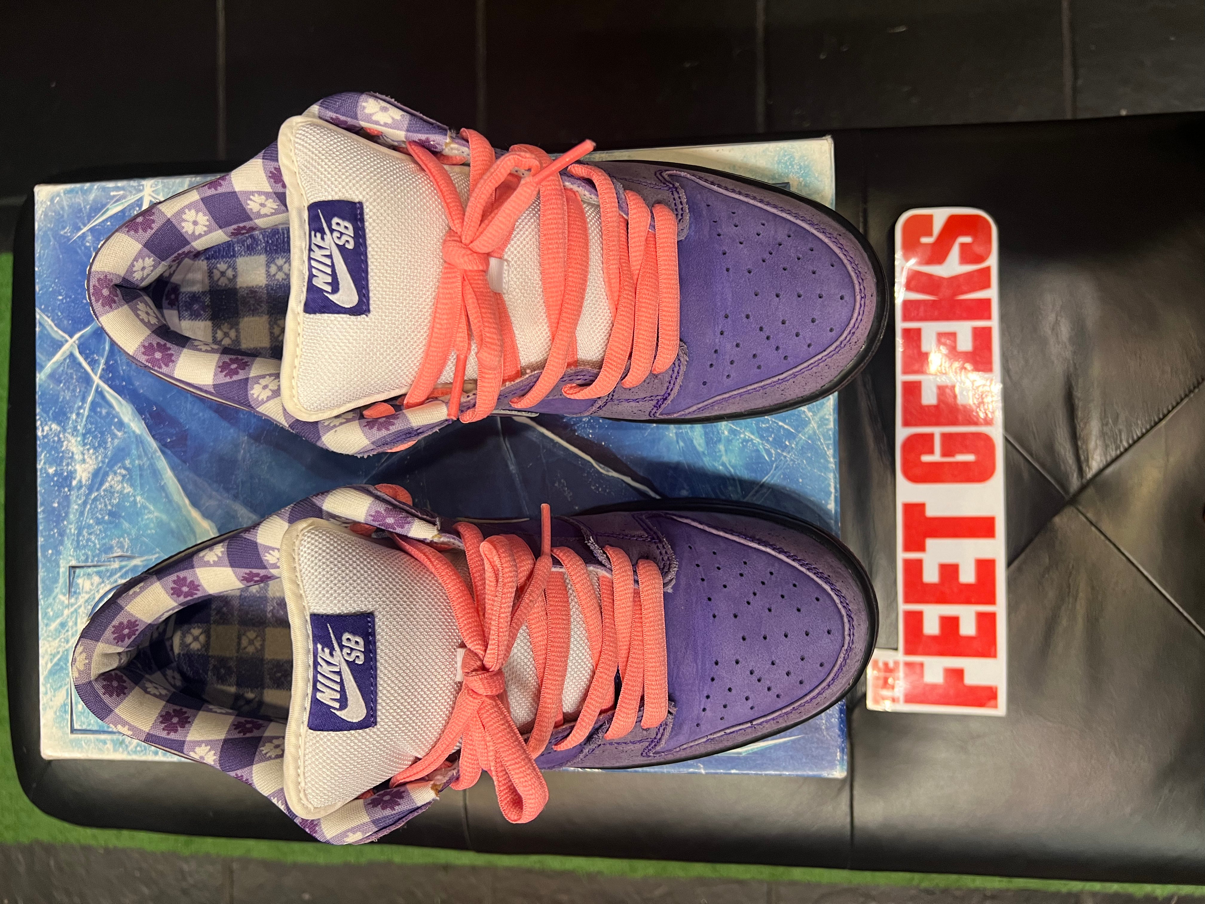 Men’s Concepts Nike SB Dunk Low Purple Lobster Special Box Pre-Owned