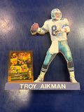 Troy Aikman Wooden Statue