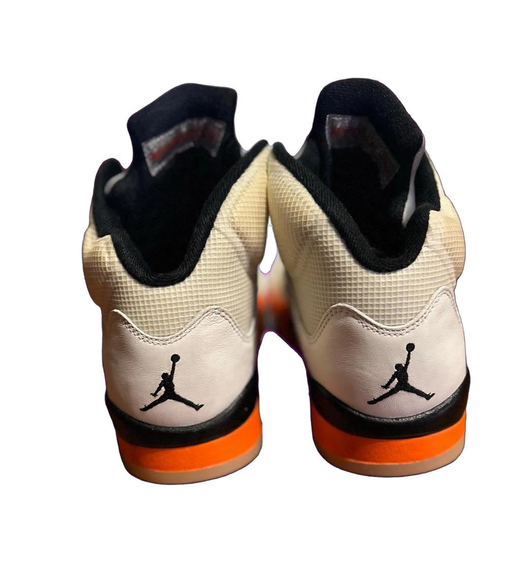 Air Jordan 5 Retro Shattered Backboard DC1060-100 Sail Orange Size 9 Clean